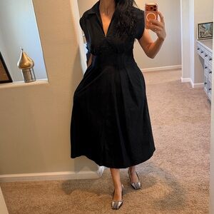 Banana Republic Classic Black Midi Dress